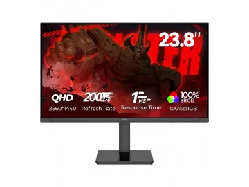 Màn hình Aiwa Gaming cao cấp 24inch IPS QHD 2K 240Hz Có hiệu ứng đèn nền - AW-MF2434-B2 Lamp effect