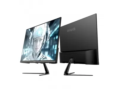 Màn hình máy tính Aiwa 24inch VA FullHD 100Hz - AW-MF2427-V chân V hiện đại, gọn gàng.