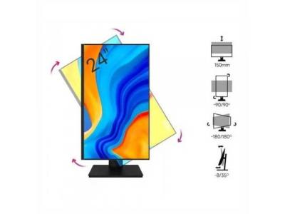 Màn hình máy tính Aiwa 24inch IPS FullHD 200Hz - Có chân nâng hạ - MD240A-K
